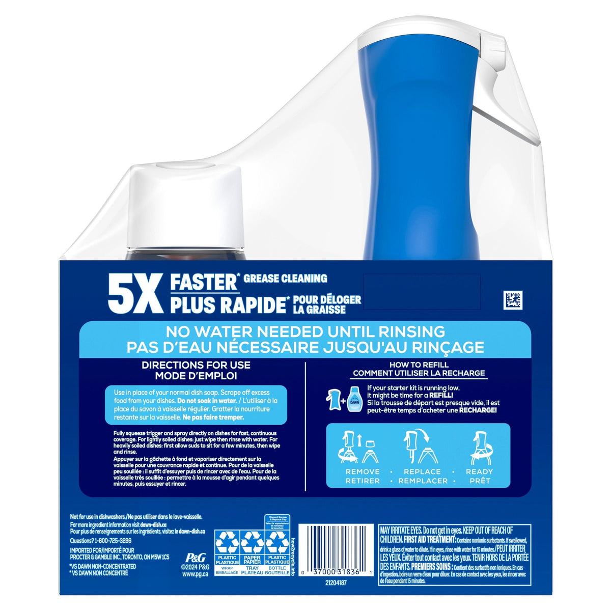 Platinum Powerwash Dish Spray, Fresh Scent Bundle, 1 Starter-Kit