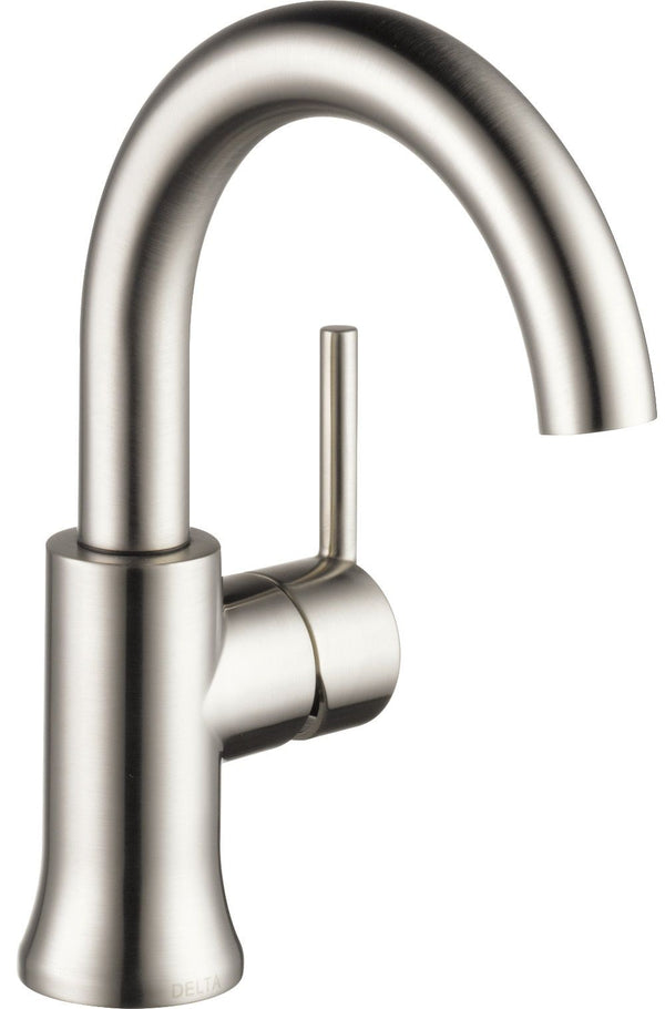1-Handle High-Arc Lavatory Faucet, Stainless A7330