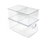 Clear Storage Bin Set, 3-pc