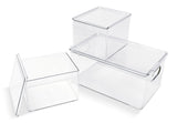 Clear Storage Bin Set, 3-pc