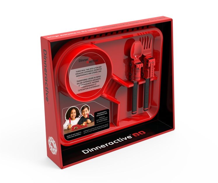 Firefighter Theme Plastic Meal Tray Set, 3-pc H1974