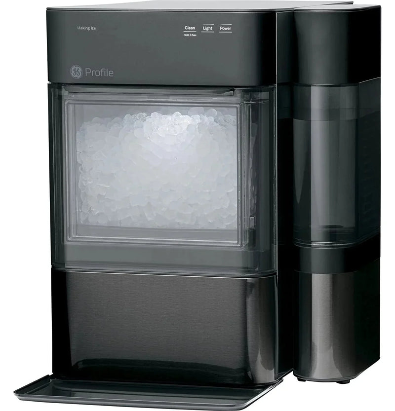 Countertop Nugget Ice Maker | Ice Machine with WiFi Connectivity | Smart Home Kitchen Essentials | Black Stainless T2474