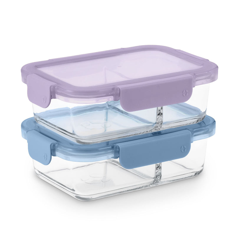 Colour-lock Divided Meal Prep, 3.4 Cup, 2-pk P9528
