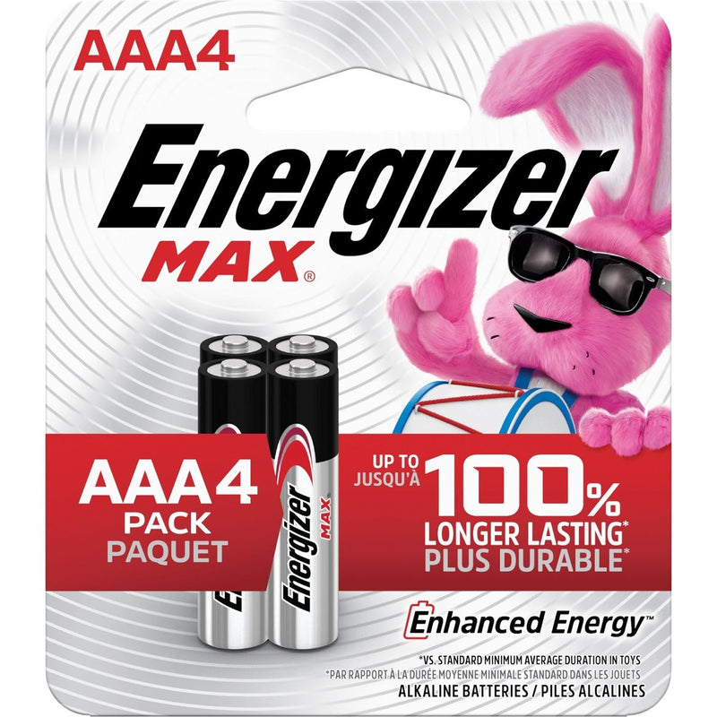 Max 4-pk AAA Alkaline Batteries, Long Lasting, All Purpose P8321