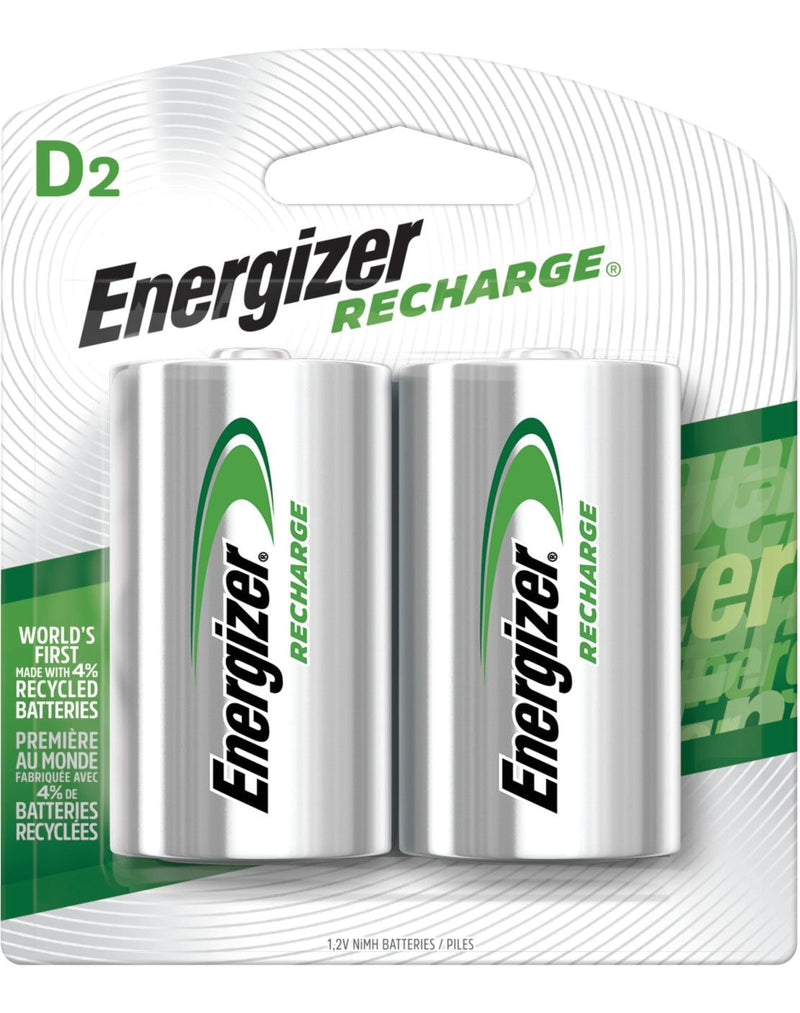 NH50BP-2 2-pk D NiMH Rechargeable Batteries, Pre-Charged, Long Lasting N3607