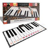 Toy Piano Dance Mat, 69x31, White/Black