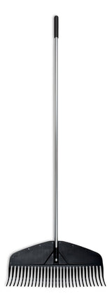 Heavy-Duty Resin Tines Aluminum Leaf Rake, 24-in