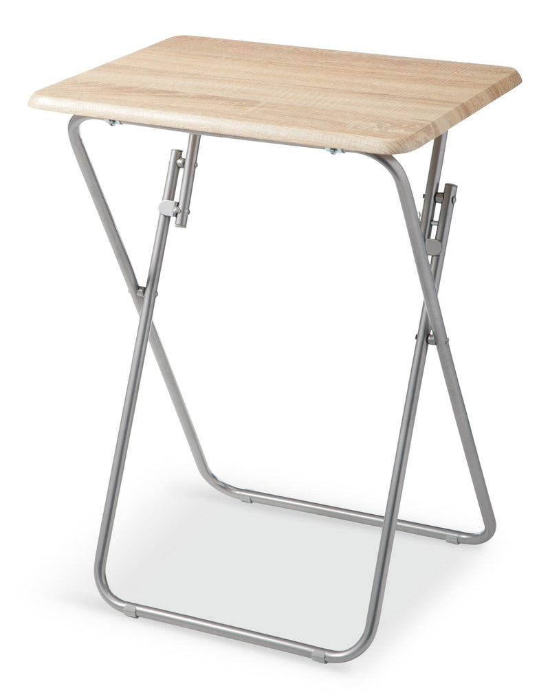 Portable Wood & Metal Folding TV Tray/Laptop/Side/End Table J4177