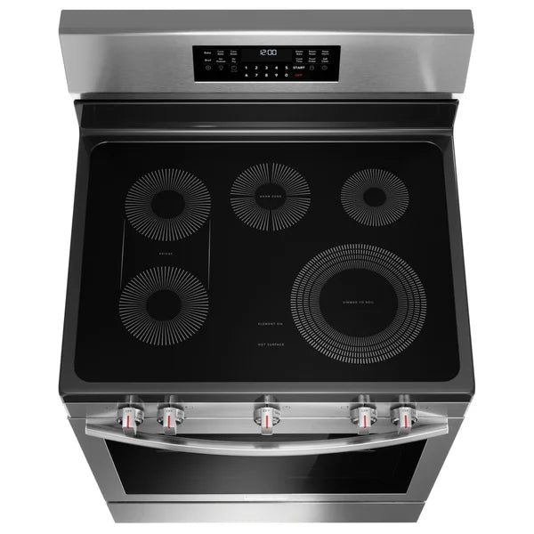 Gallery 30 in 5.3 cu ft. Stainless Steel Electric 5-Burner Range with Total Convection A1683