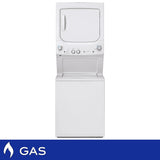 White 2.6 cu. ft. (I.E.C) Washer and 4.4 cu. ft. Dryer Gas Laundry Center