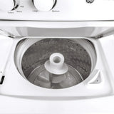 White 2.6 cu. ft. (I.E.C) Washer and 4.4 cu. ft. Dryer Gas Laundry Center