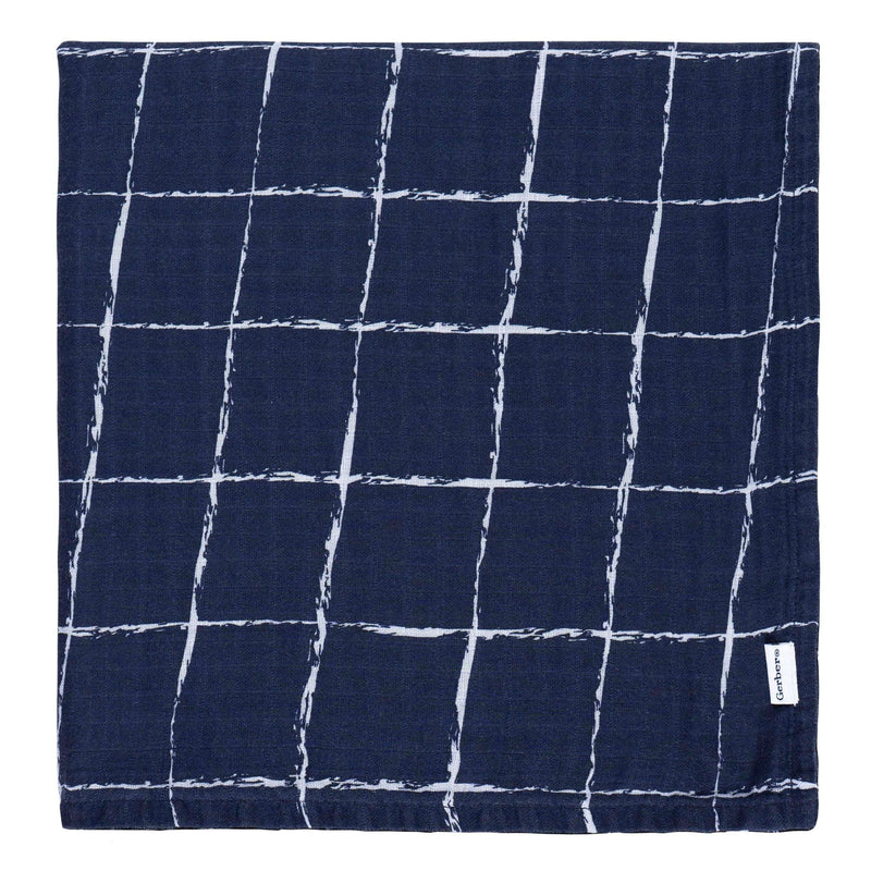 Childrenwear Coastal Calm Soft Cotton Muslin Baby Blanket, 2-pk C2730