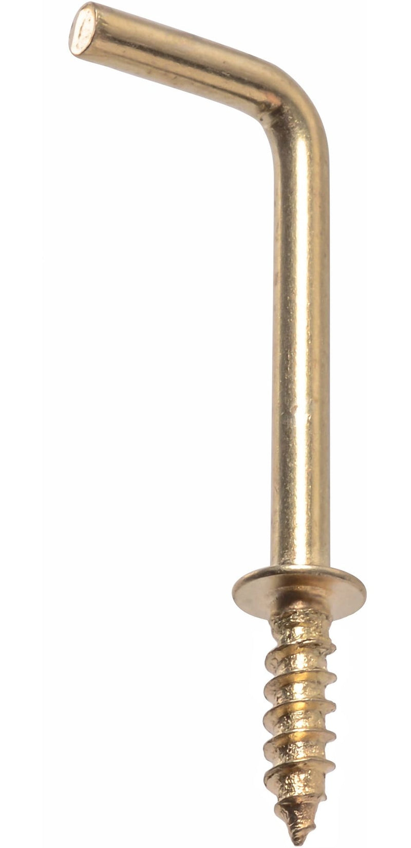 Brass-Plated Light Duty Square Hooks, 1-in W9573