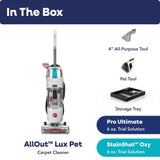 AllOut Lux Pet Carpet Cleaner with Above Floor Cleaning, StainShot Technology, Debris Catch, Edge to Edge Cleaning & Faster Drying