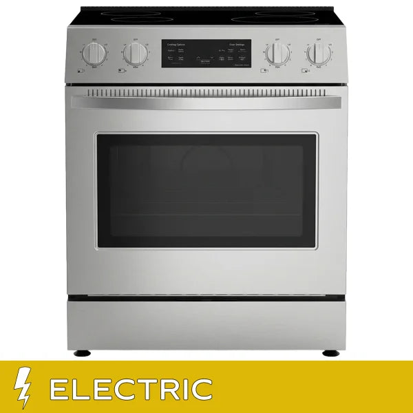 30 in. 5 cu ft. Stainless Steel Front Control Electric Range with Air Fry and True Convection Z8970