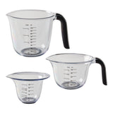 Plastic Measuring Cup Set, 3-pc