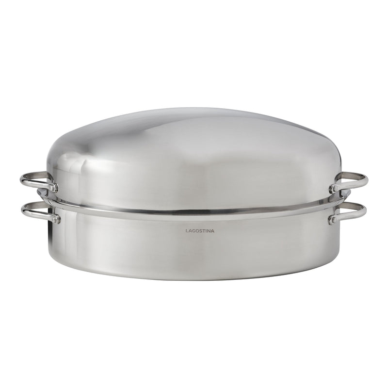 18/10 Stainless Steel Roaster with Removable Rack, 43 x 33cm J9095