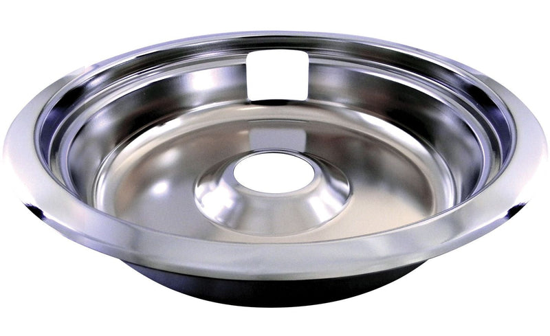 62470 Universal Stove Drip Pan with Trim Ring, Bright Chrome, 8-in S6535