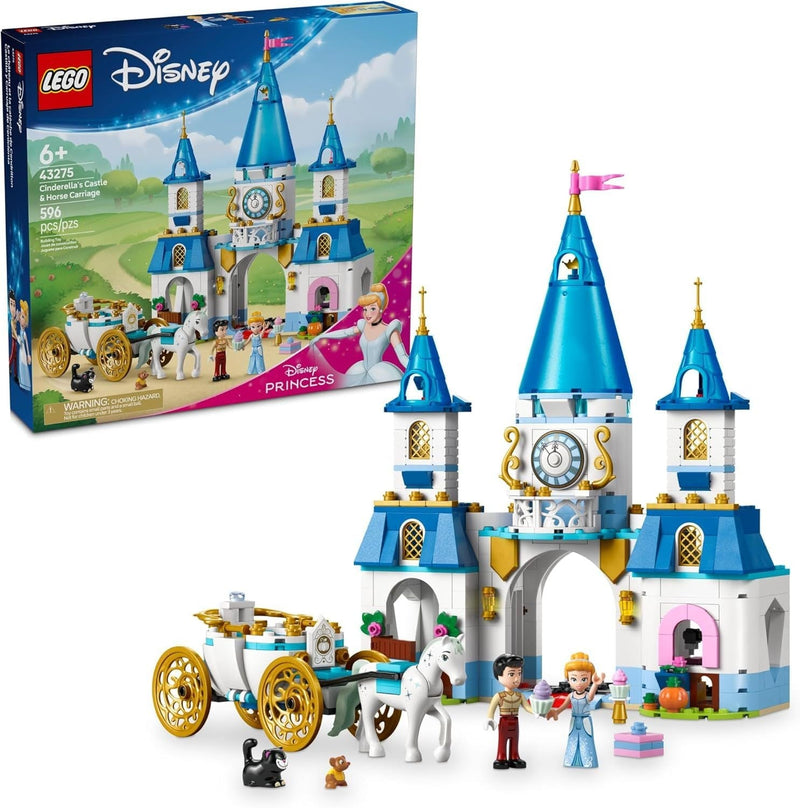 Cinderella's Castle & Horse Carriage - 43275, 596-pcs, Ages 6+ R749