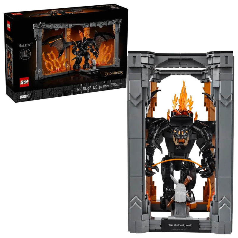 Icons The Lord of the Rings: Balrog Book Nook - 10367, 1201-pcs, Ages 18+ S7214