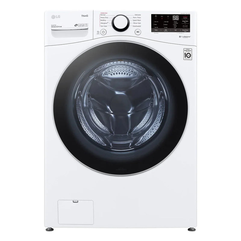 5.2 cu ft. White Front Load Steam Washer with ThinQ Technology and Wi-Fi Enabled K4920