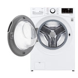 5.2 cu ft. White Front Load Steam Washer with ThinQ Technology and Wi-Fi Enabled