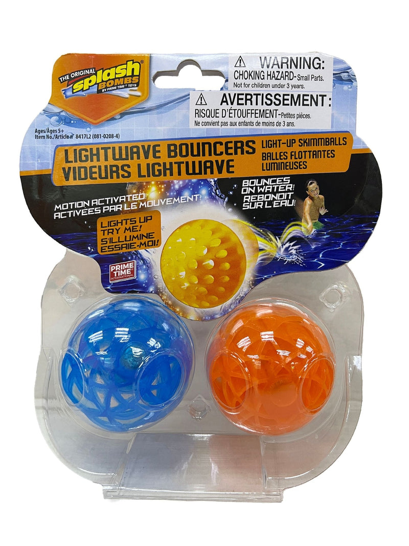 Luminator Light-Up Skim Ball Game, Multi-Coloured, 2-pk, Ages 5+, for Beach/Pool Fun Activities D130