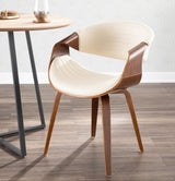Symphony Faux Leather Dining/ Accent Chair, Cream