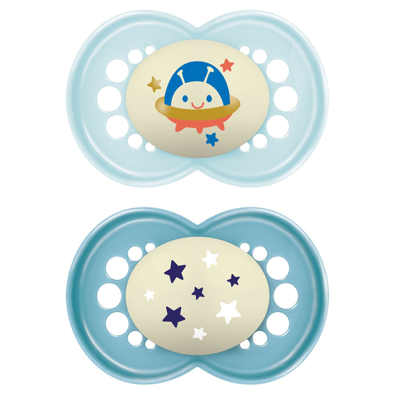 Matte Non-Deco Pacifier, 6-16 Months, Boy, 2-pk Z7891