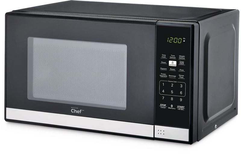 Countertop Microwave, 700 W, Black Stainless Steel, 0.7-cu-ft D3608