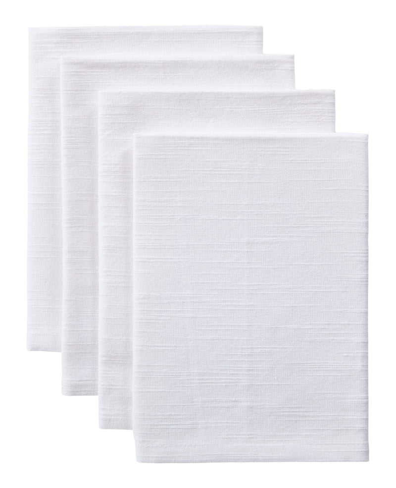 Essential Cotton Dining Napkins, White, 17-in, 4-pk I1885