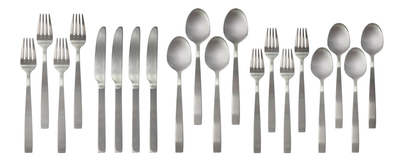 Stainless Steel Flatware Set, Serves 4, 20-pc O3045