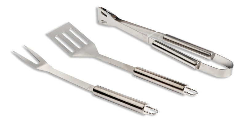 Stainless Steel Outdoor BBQ Grill Accessories Tools Set, 3-pc Q6860