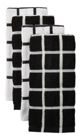 Terry Kitchen Towels, Reusable, Various Colours, 16-in x 26-in, 4-pk