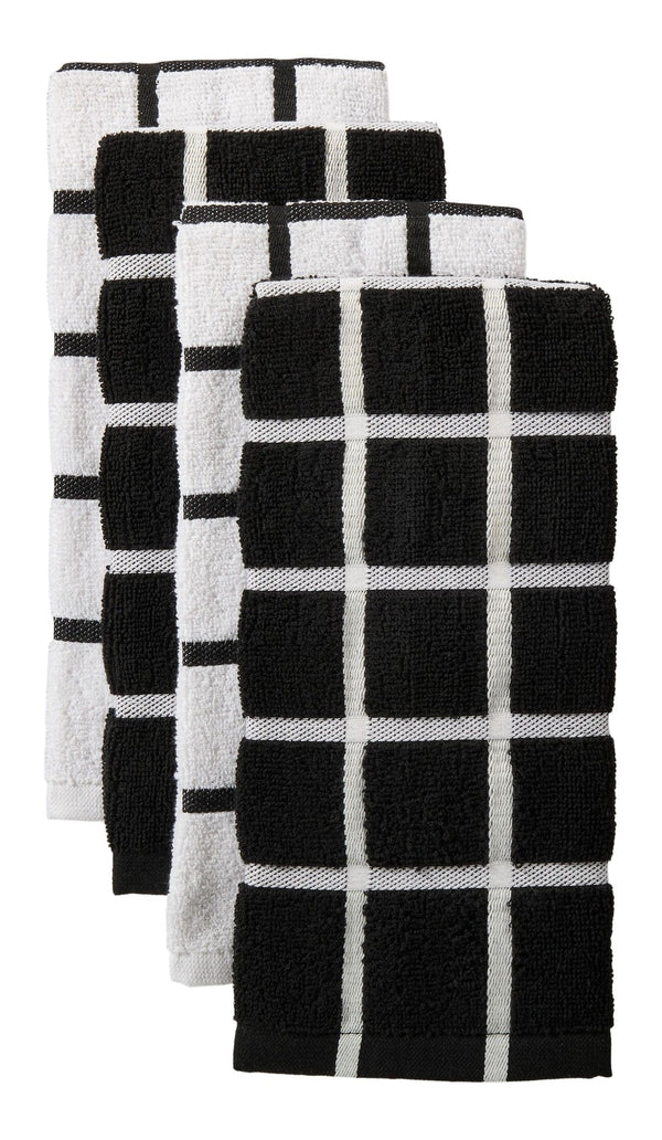 Terry Kitchen Towels, Reusable, Various Colours, 16-in x 26-in, 4-pk M7752