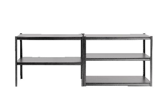 Adjustable 5-Shelf Steel Metal & Wood Storage Rack/Shelving Unit, 48 x 24 x 72-in