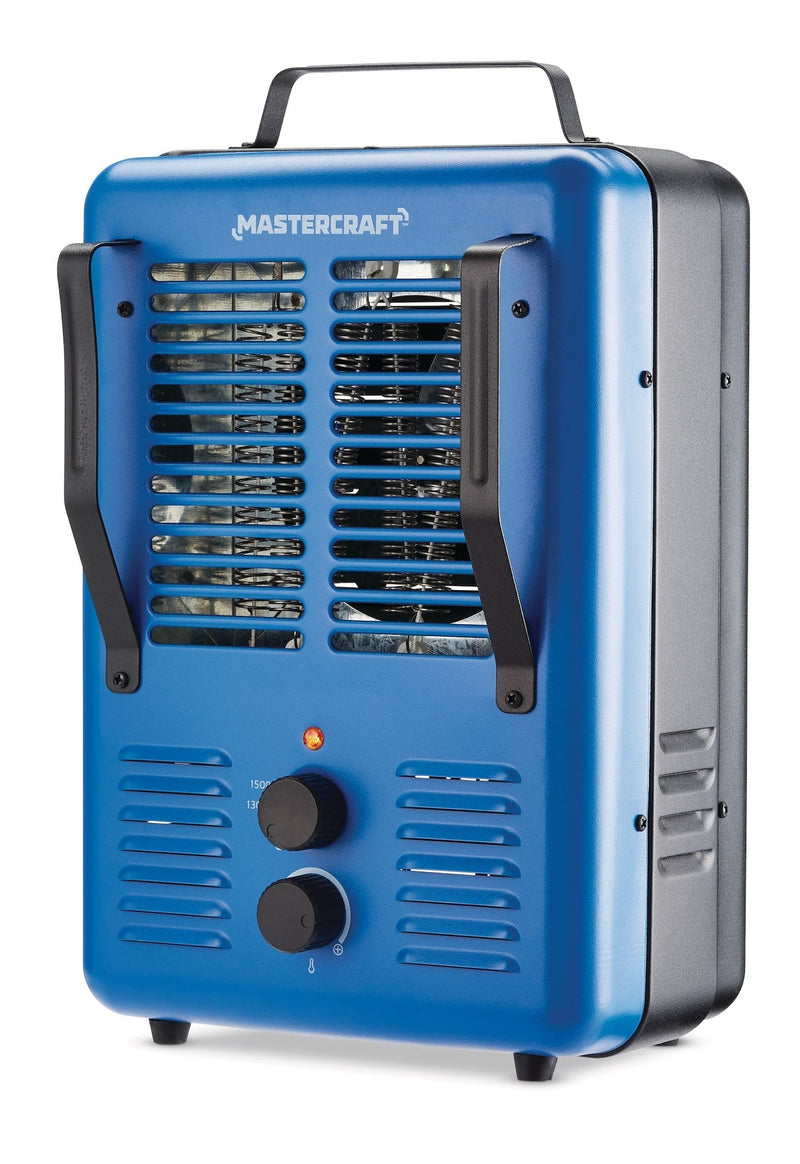 Deluxe Milkhouse Utility Space Heater with Thermostat, 1500W, Blue I9326