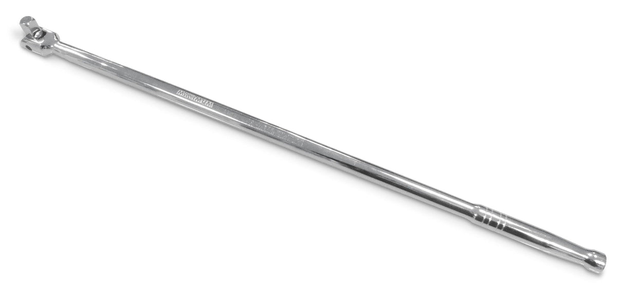 1/2-in Drive Flexhead Breaker Bar, Nickel-Chrome Plating, 24-in