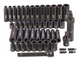 1/2-in Drive Professional Grade Impact Socket Set, 48-pc, CRMO