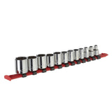 3/8-in Drive Regular Socket Set 12-pc, SAE, CRV, Nickel-Chrome Plating