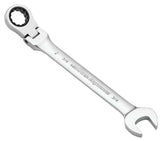 Flexhead Ratcheting Wrench, Assorted Sizes, SAE/ Metric, Metal, Chrome