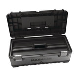 Heavy-Duty Metal & Plastic Tool Box with Removable Tray, 23-in