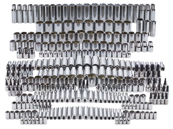 Master Socket Set, 300-pc, CRV, Nickel-Chrome Plating Z9878