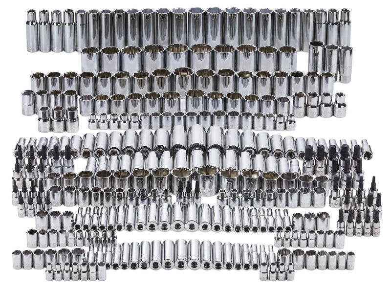 Master Socket Set, 300-pc, CRV, Nickel-Chrome Plating Z9878