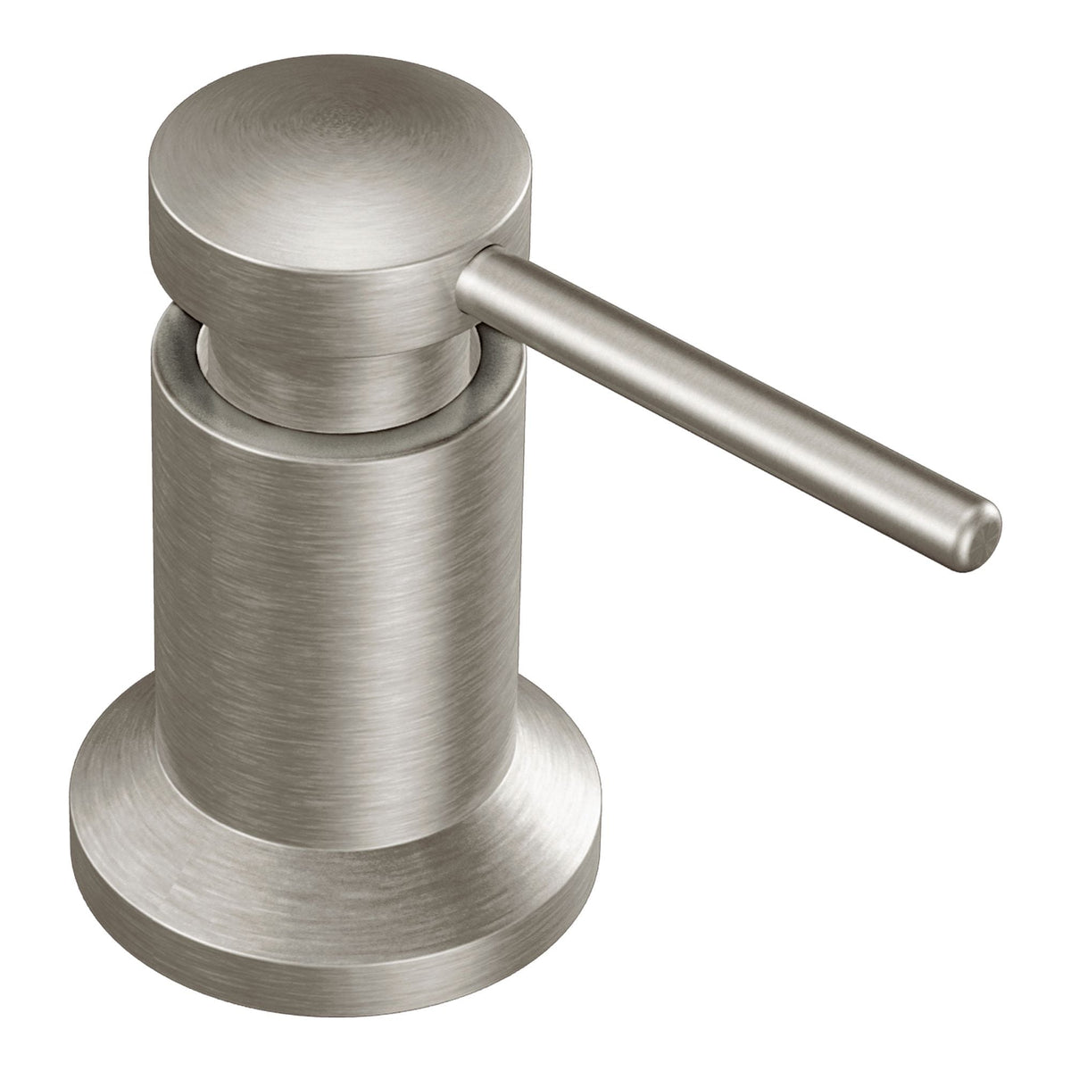 Core Deck Mounted Kitchen Soap Dispenser with Refillable Bottle, Spot-resistant Stainless Steel