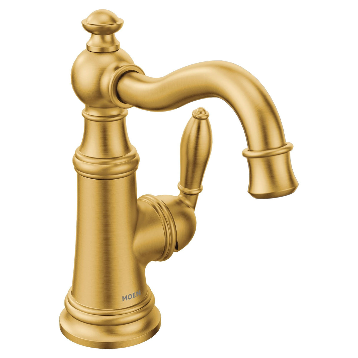 Weymouth Single Handle Single Hole Bathroom Sink Faucet, WaterSense Certified, Brushed Gold