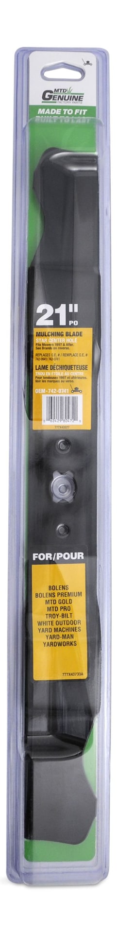 Mulch Lawn Mower Replacement Blade, 21-in E4180