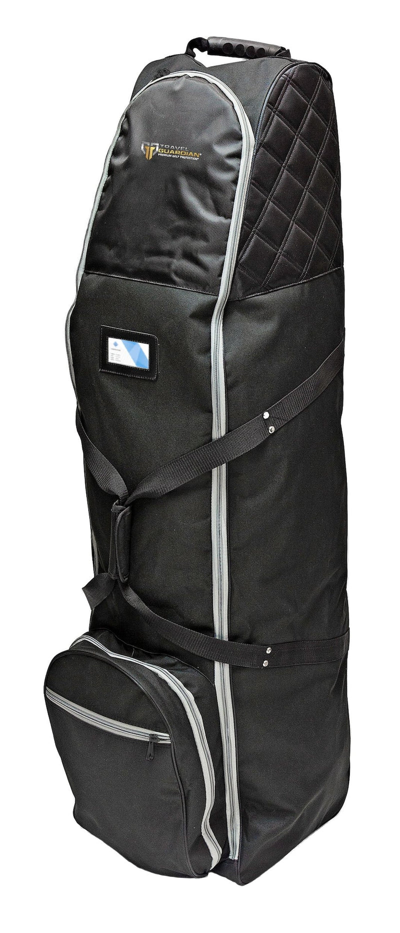 Premium Travel Golf Bag Cover with Quilted Protection & Extra Storage, Black F3110