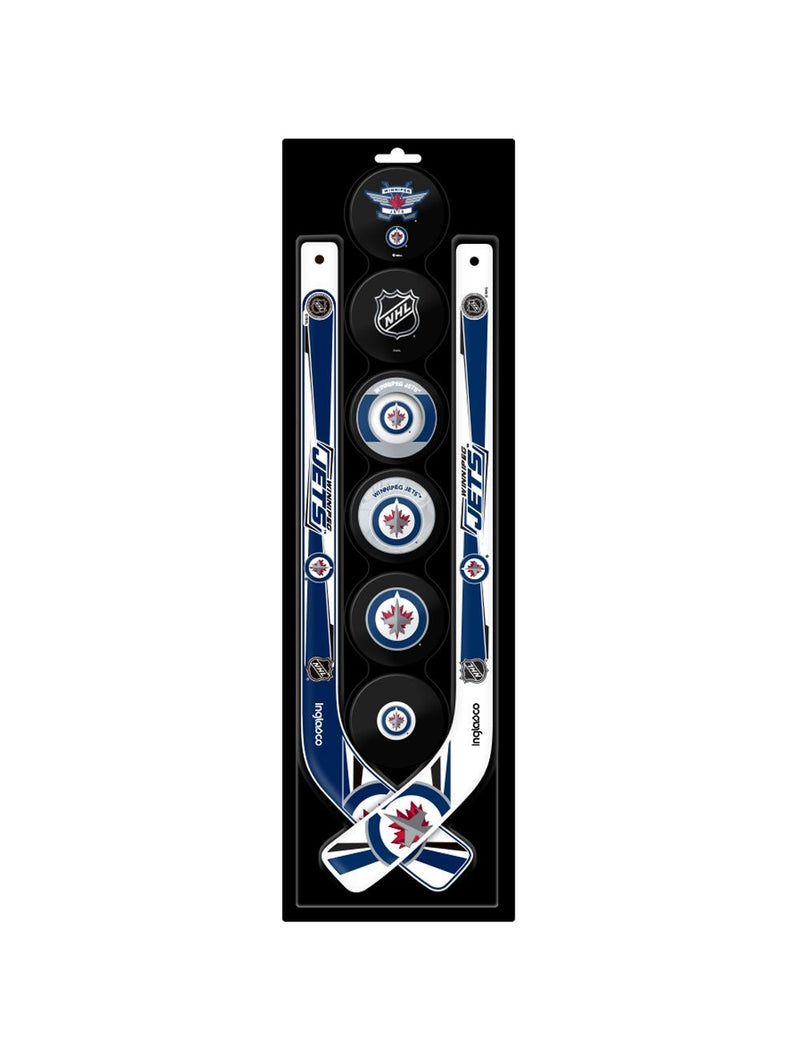 Mini Hockey Pucks & Sticks Set, 8-pc L1757