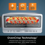 Flip Space-Saving 8-in-1 Toaster Oven & Air Fryer